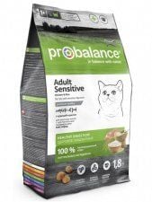 Корм ProBalance для кошек с чувствительным пищеварением, с курицей и рисом, Sensitive, 1,8 кг