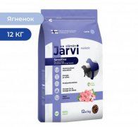 Корм Jarvi д/взрослых собак средних и крупных пород с чувствительным пищеварением, с ягненком, 12 кг