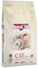 Корм BonaCibo Super Premium, для взрослых кошек всех пород, с курицей, рисом и анчоусами, 5 кг