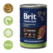 Консерва Brit для щенков всех пород с телятиной, Premium by Nature, 410 г