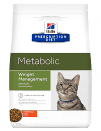 Корм-диета для кошек Hill's Prescription Diet Metabolic способствует снижению и контролю веса, с курицей, 4 кг