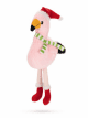 Игрушка Beeztees для собак Фламинго рождественский плюшевый, розовый, 42 см