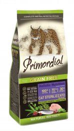 Корм Primordial, для взрослых стерилизованных кошек с индейкой и сельдью, Cat Neutered Turkey&Herring, 2 кг