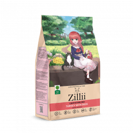 Корм Zillii, для стерилизованных и с избыточным весом взрослых кошек, с индейкой и уткой, Light/Sterilized, 2 кг
