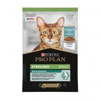 Пауч Purina Pro Plan для взрослых кошек после стерилизации, кусочки в желе с океанической рыбой, MAINTENANCE, 85 г 