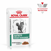 Пауч Royal Canin для кошек при ожирени, кусочки в соусе, SATIETY FELINE, 85 г
