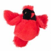 Игрушка Птичка плюшевая с кошачьей мятой для кошек, красная, 8 см