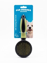 Щетка-пуходерка For Friends самоочищающаяся для животных, 19,5 см*7,8 см