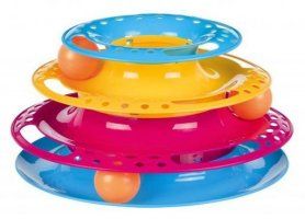 Игрушка TRIXIE для кошек Catch the Balls в виде круглой башенки, 25 см