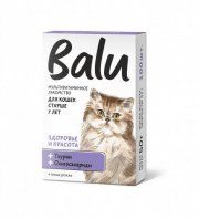Лакомство BALU мультивитаминное, для кошек старше 7 лет, таурин и олигосахариды, Здоровье и Красота, 50 гр