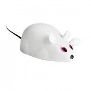 Игрушка Мышь заводная, для кошек, белая, 7 см