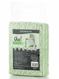 Наполнитель соевый Йо! TOFU GREEN TEA, комкующийся, с ароматом зеленого чая, 2,5 кг (6 л)