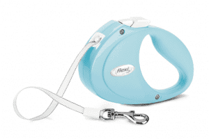 Рулетка Flexi Puppy ременная, светло-голубая, 2 м