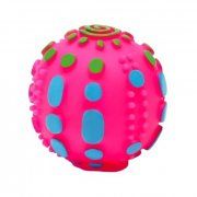 Игрушка Чудо-мяч пищащий для собак, розовый, 6,5 см