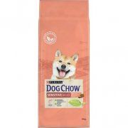 Корм Dog Chow для взрослых собак с чувствительной кожей и чувствительным пищеварением, с лососем, 14 кг