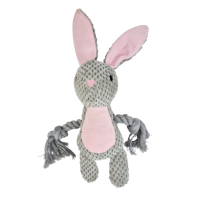 Игрушка Заяц мягкая с пищалкой, 33 см