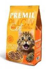 Корм Premil для привередливых взрослых кошек, цыпленок и сыр, Pillow mix, 10 кг
