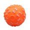 Игрушка Мяч Бум косточек с пищалкой для собак, оранжевый, 7,5 см
