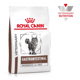 Корм Royal Canin Gastrointestinal Moderate Calorie диетический для взрослых кошек, рекомендуемый при панкреатите и острых расстройствах пищеварения. Ветеринарная диета, 400 г