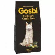 Корм Gosbi, для взрослых собак средних пород, с рыбой, Exlusive Grain Free, 12 кг