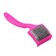 Щетка For Friends пластиковая средняя с каплей и граблями, цвет в ассортименте, 59х49мм