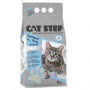 Наполнитель минеральный Cat Step Compact Gray Original комкующийся, 8 кг (10 л)