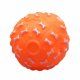 Игрушка Мяч Бум косточек с пищалкой для собак, оранжевый, 7,5 см