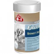 Витамины 8in1 Excel для собак и кошек, пивные дрожжи, Brewer's Yeast, 140 шт