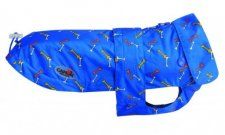 Дождевик для собак CAMON DONALD BONES, синий, со съемной подкладкой, 30 см