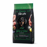 Корм Fitmin для взрослых собак мелких пород, dog For Life Lamb&Rice Mini, 2,5 кг