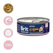 Консерва Brit Premium by Nature для котят, Кролик, 100 г